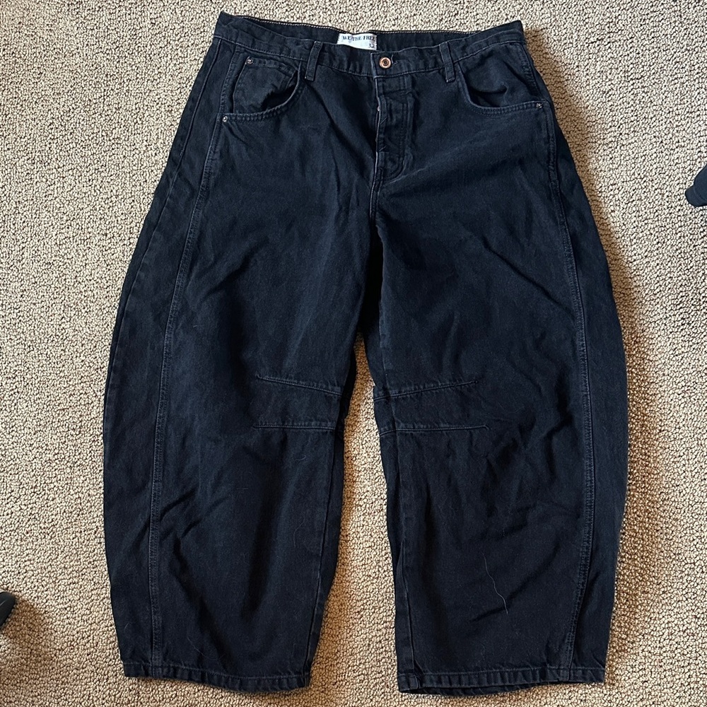 Free People Barrel Jeans